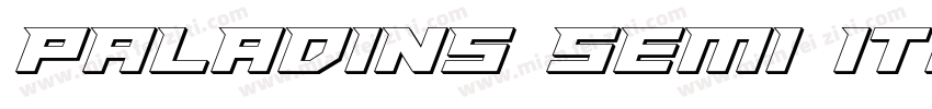 Paladins Semi Italic字体转换